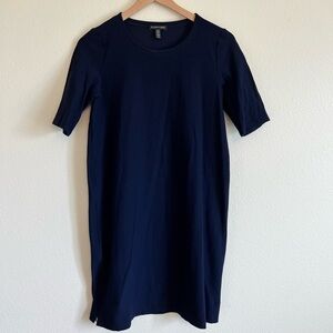 Eileen Fisher Navy MIDI Dress